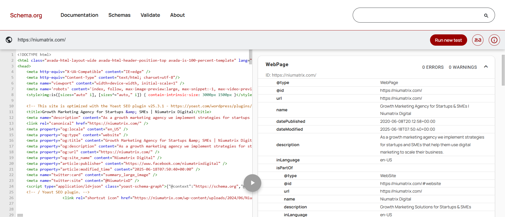 structured data markup