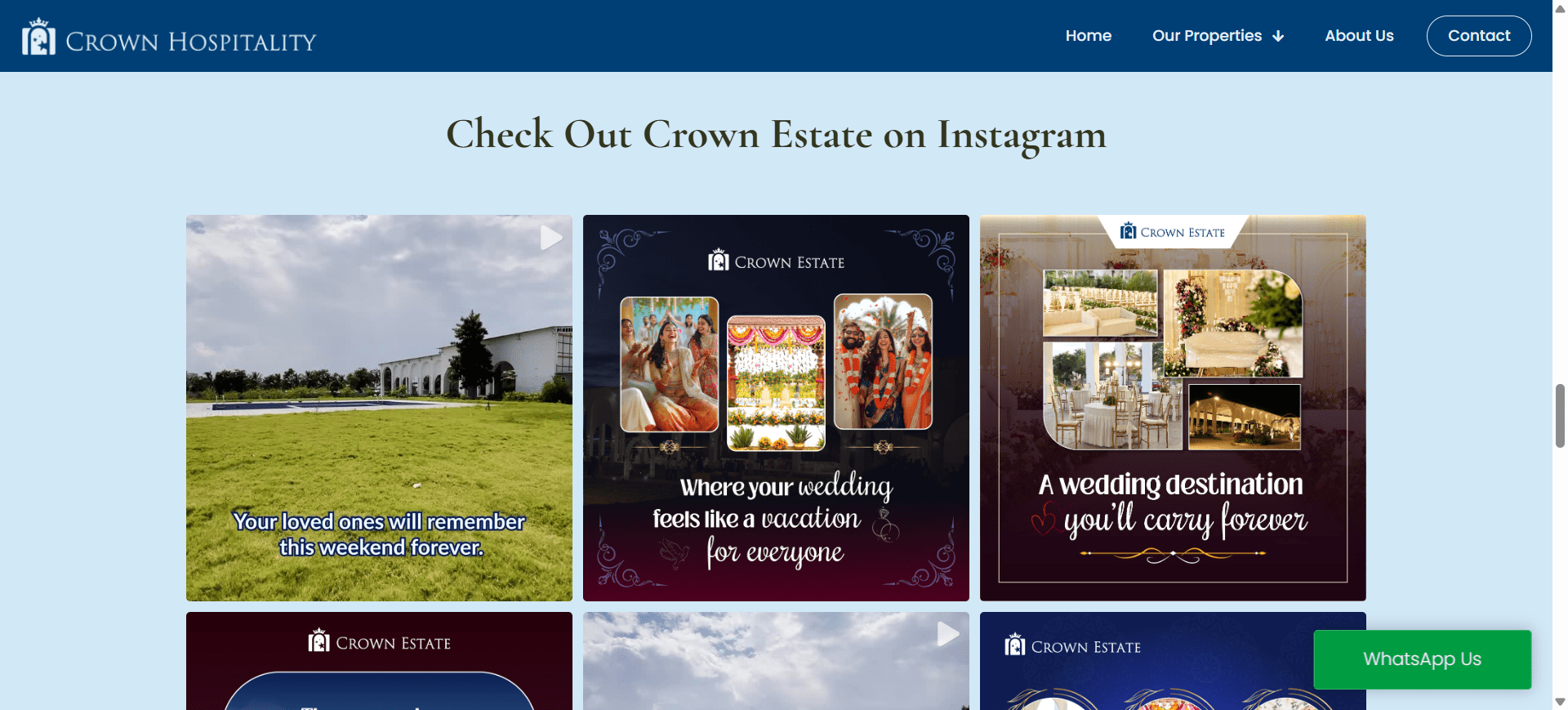 Instagram Feed on website